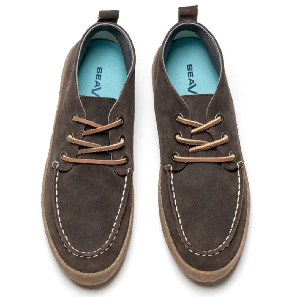 SEAVEES Men Suede Bayside‎ Moc Gray Color Size 8